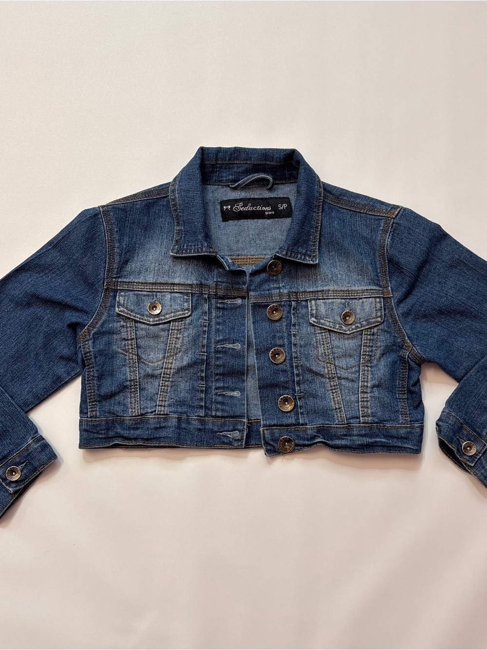 y2k ultra cropped denim jacket